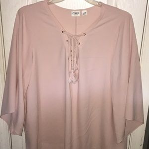 Blush pink blouse
